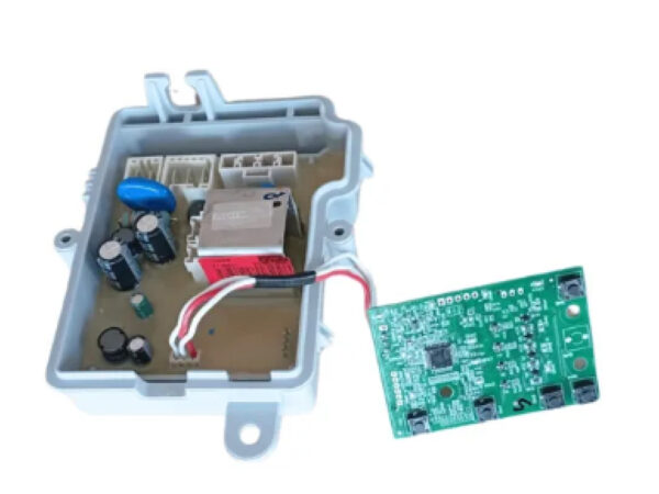 Kit Placa Eletrônica Original Brastemp BWK11ABB Ative 11kg 220V, código W11485343, para substituição e reparo de máquina de lavar. Placa principal em formato retangular verde com múltiplos conectores e componentes eletrônicos.